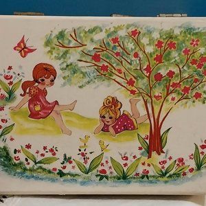 Vintage Twirling Ballerina jewelry box